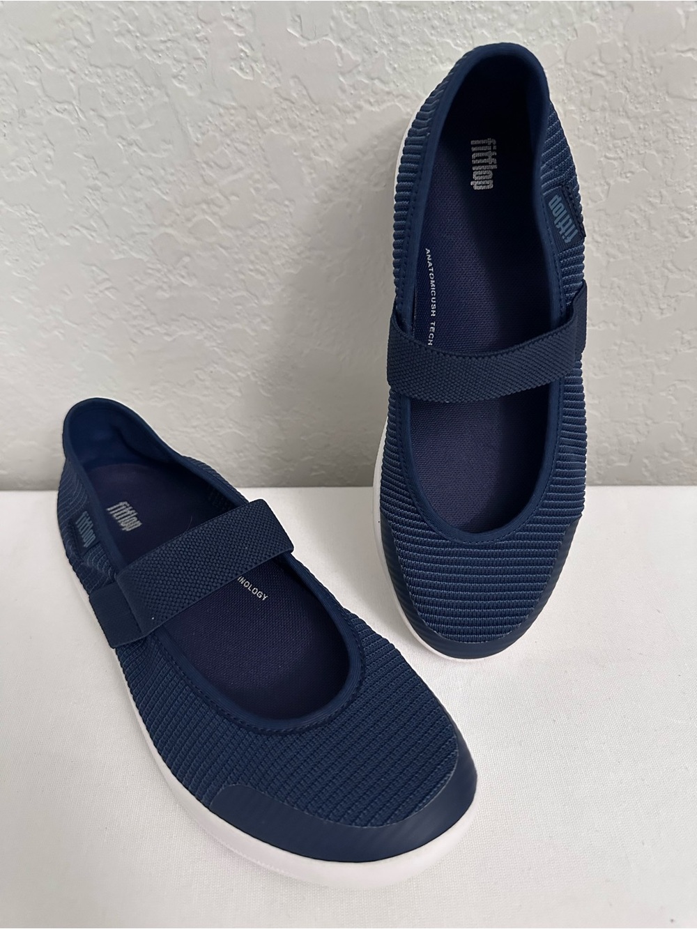 FitFlop Uberknit Mary Jane Slip-On Sneaker Women’s Size 7.5 Navy
